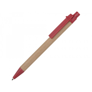 Ручка картонная шариковая Эко 3.0, красный - купить оптом