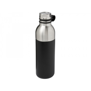 Медная спортивная бутылка с вакуумной изоляцией Koln объемом 590 мл, черный - купить оптом