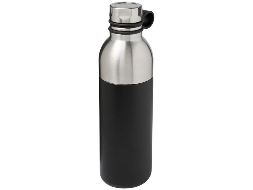 Медная спортивная бутылка с вакуумной изоляцией Koln объемом 590 мл, черный - купить оптом