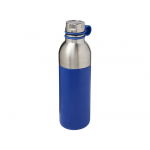 Медная спортивная бутылка с вакуумной изоляцией Koln объемом 590 мл, cиний, синий, фото 1