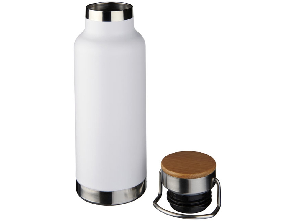 Медная спортивная бутылка с вакуумной изоляцией Thor объемом 480 мл, белый - купить оптом