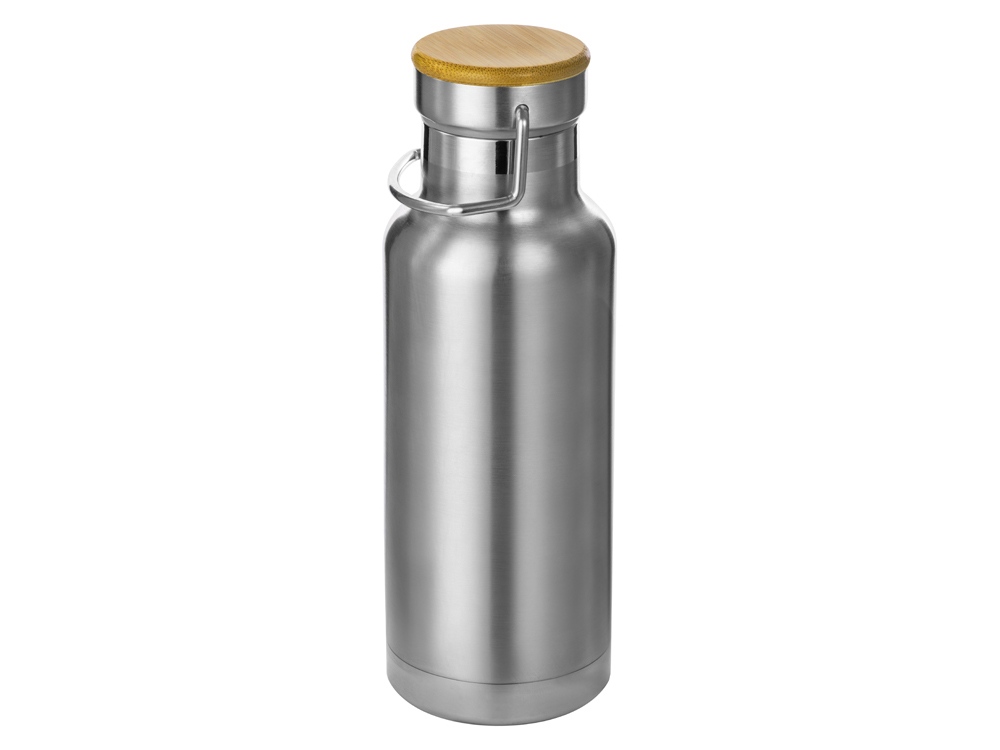 Медная спортивная бутылка с вакуумной изоляцией Thor объемом 480 мл, серебристый - купить оптом