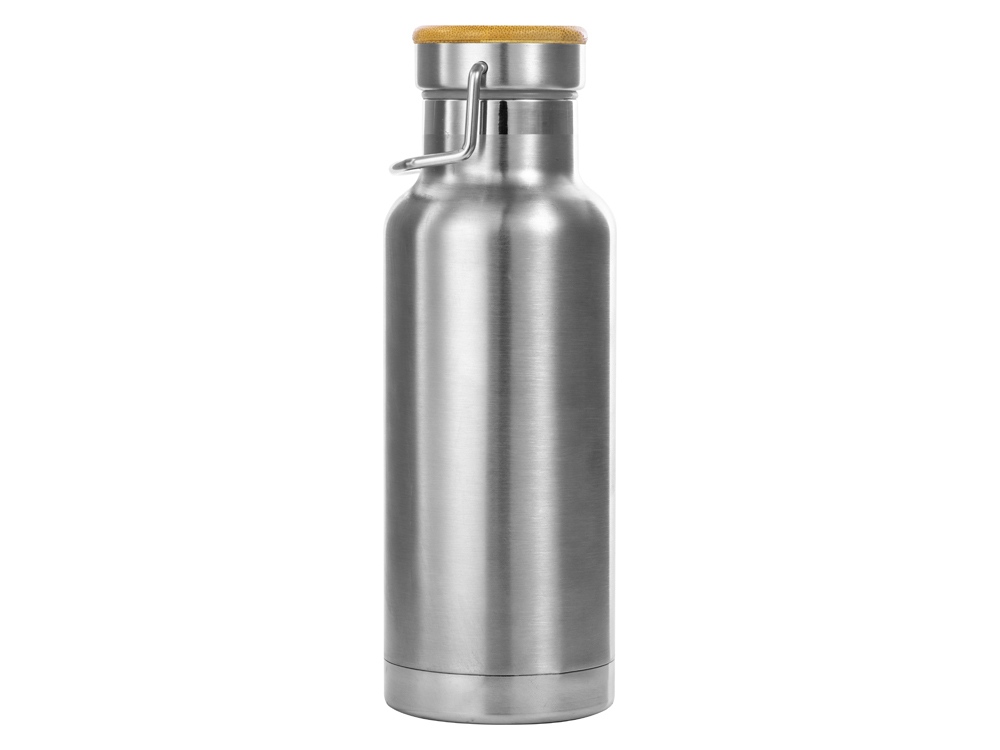 Медная спортивная бутылка с вакуумной изоляцией Thor объемом 480 мл, серебристый - купить оптом