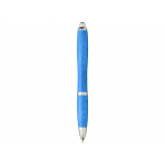 Шариковая ручка Nash из пшеничной соломы с хромированным наконечником, cиний, синий, фото 1