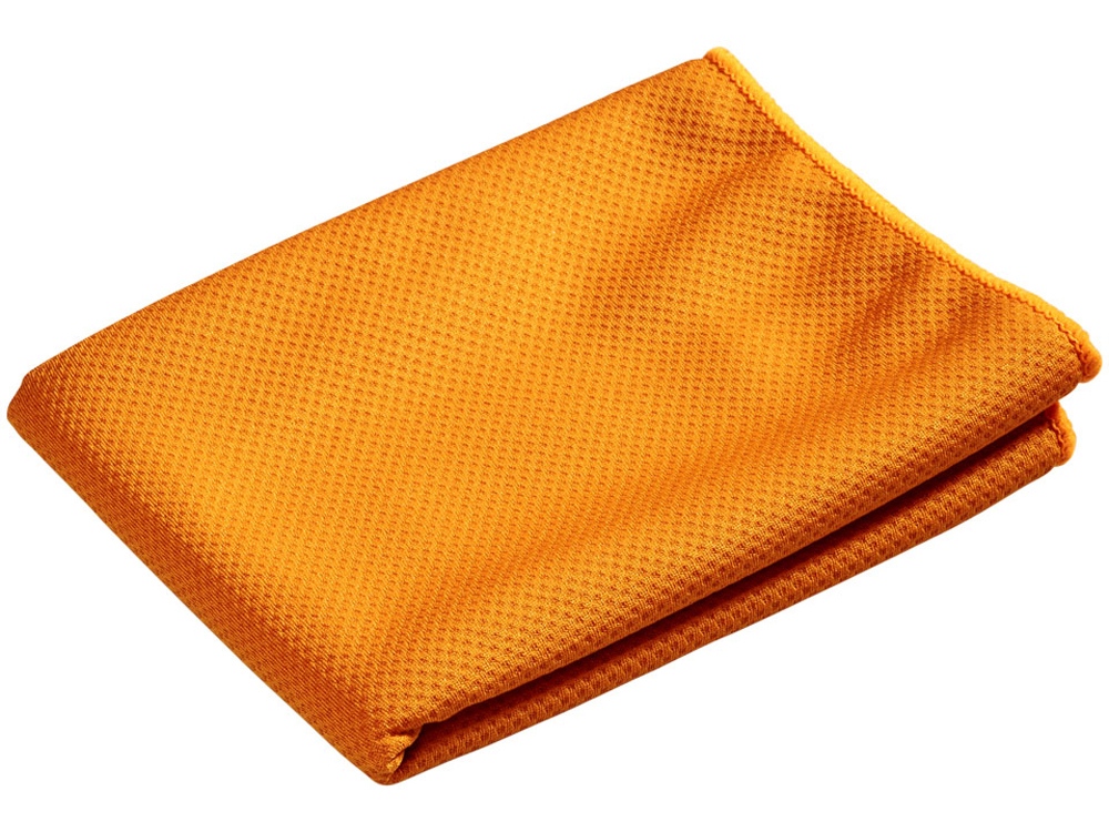 Охлаждающее полотенце Peter в сетчатом мешочке, оранжевый - купить оптом