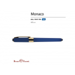 Ручка пластиковая шариковая Monaco, 0,5мм, синие чернила, темно-синий, фото 1