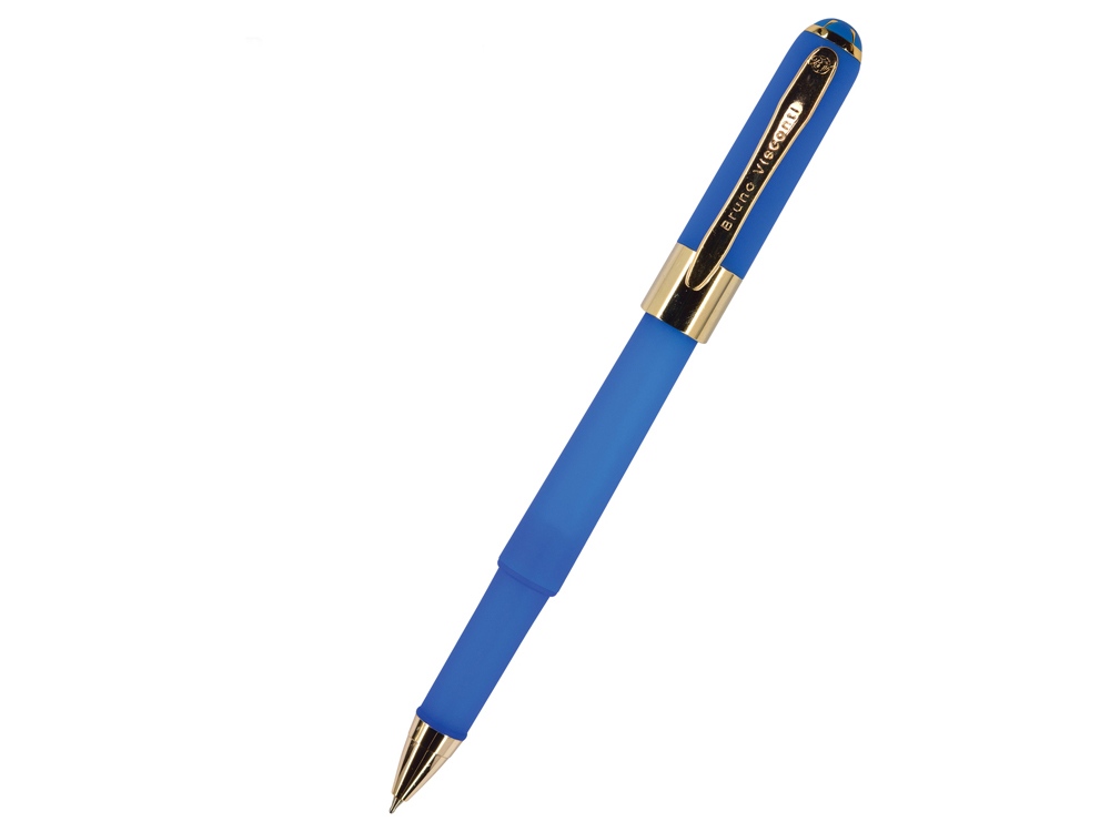Ручка пластиковая шариковая Monaco, 0,5мм, синие чернила, ярко-синий - купить оптом