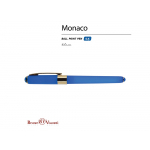 Ручка пластиковая шариковая Monaco, 0,5мм, синие чернила, ярко-синий, фото 1