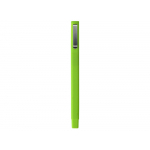 Ручка шариковая пластиковая Quadro Soft, квадратный корпус с покрытием софт-тач, зеленое яблоко, фото 2