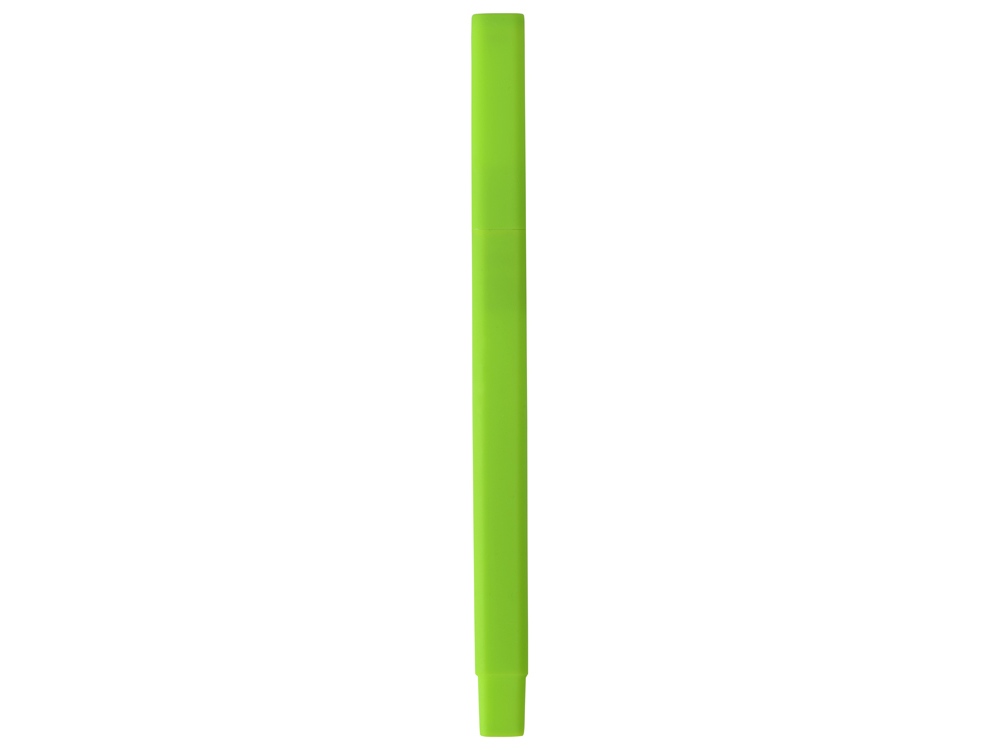Ручка шариковая пластиковая Quadro Soft, квадратный корпус с покрытием софт-тач, зеленое яблоко - купить оптом