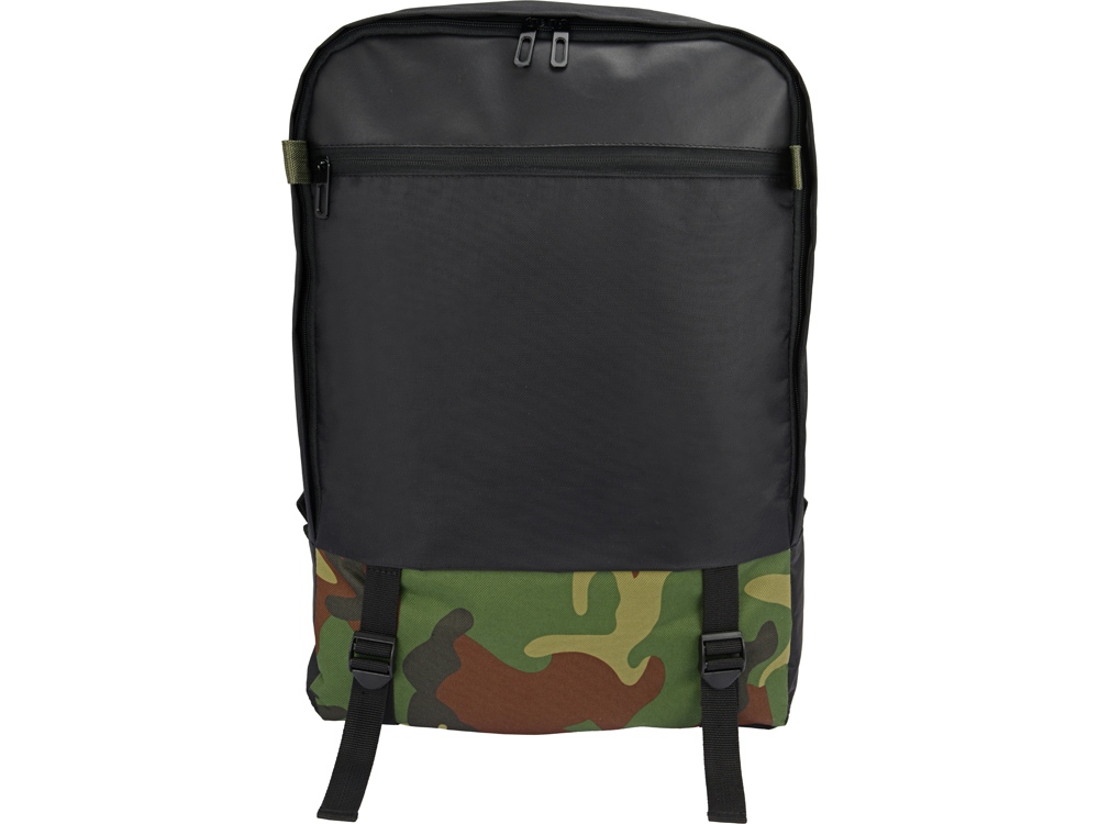 Рюкзак Combat с отделением для ноутбука  17, черный - купить оптом
