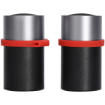 Портативные парные колонки Qjet TWS Mates с красными кольцами, черный, серебристый, красный, фото 1