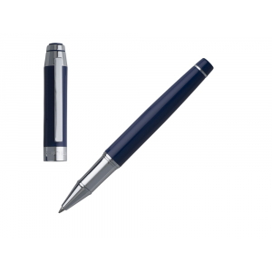 Ручка-роллер Heritage Bright Blue, синий/серебристый - купить оптом