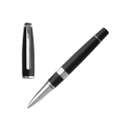 Ручка-роллер Bicolore Black, Cerruti 1881, черный/серебристый