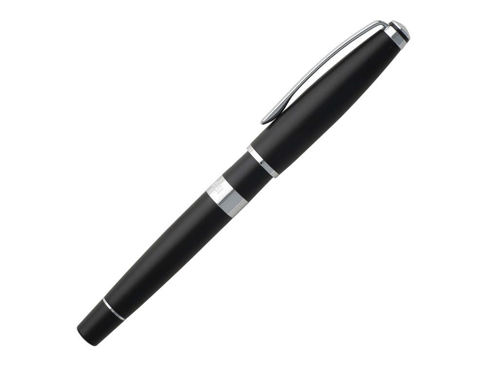 Ручка-роллер Bicolore Black, Cerruti 1881, черный/серебристый - купить оптом