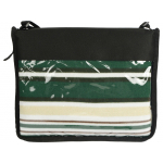 Плед в полоску в сумке Junket, зеленый, фото 3
