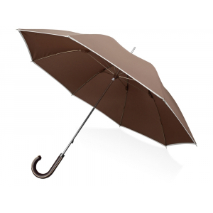 Зонт-трость Ривер, механический 23, коричневый (Р) - купить оптом