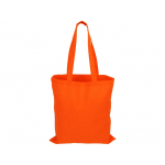 Сумка для шопинга Carryme 140 хлопковая, 140 г/м2, оранжевый, фото 2
