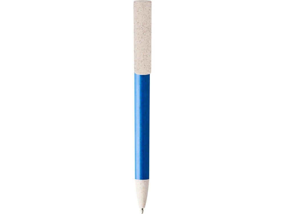 Шариковая ручка и держатель для телефона Medan из пшеничной соломы, cиний, синий - купить оптом