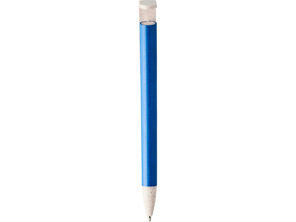 Шариковая ручка и держатель для телефона Medan из пшеничной соломы, cиний, синий - купить оптом