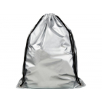 Блестящий рюкзак со шнурком Oriole, серебристый, фото 1