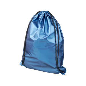 Блестящий рюкзак со шнурком Oriole, светло-синий - купить оптом