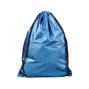 Блестящий рюкзак со шнурком Oriole, светло-синий - купить оптом