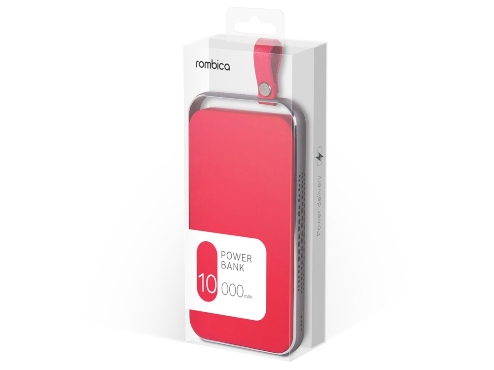 Внешний аккумулятор Rombica NEO Electron Red, 10000 мАч, красный - купить оптом