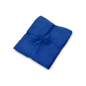 Плед флисовый Natty из переработанного пластика, синий - купить оптом