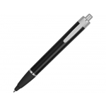 Ручка пластиковая шариковая Glow, черный/серебристый (Р), фото 1