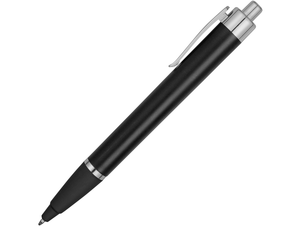 Ручка пластиковая шариковая Glow, черный/серебристый (Р) - купить оптом