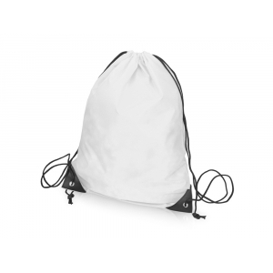 Рюкзак-мешок на шнуровке Reviver из переработанного пластика, белый - купить оптом