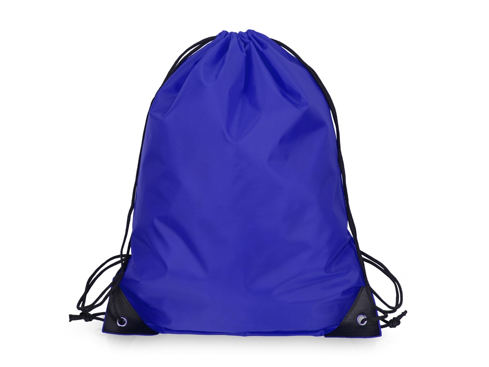Рюкзак-мешок на шнуровке Reviver из переработанного пластика, синий - купить оптом