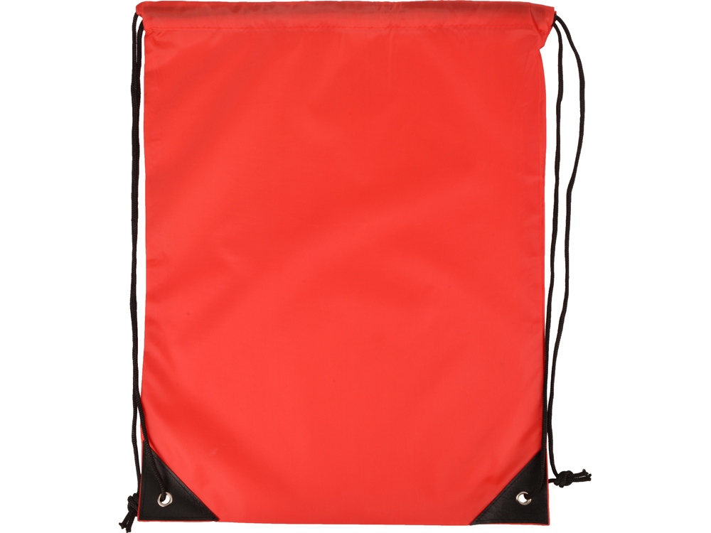 Рюкзак-мешок на шнуровке Reviver из переработанного пластика, красный - купить оптом
