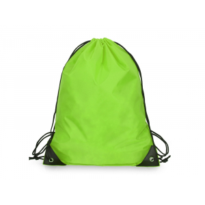 Рюкзак-мешок на шнуровке Reviver из переработанного пластика, зеленое яблоко - купить оптом