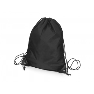 Рюкзак-мешок на шнуровке Reviver из переработанного пластика, черный - купить оптом