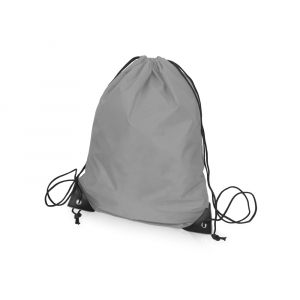 Рюкзак-мешок на шнуровке Reviver из переработанного пластика, серый - купить оптом