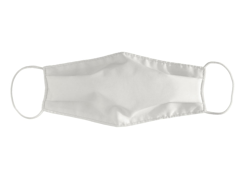 Набор средств индивидуальной защиты Плэйн в хлопковой косметичке, косметичка- белый/серый, маска- белый, зарядное устройство- белый - купить оптом