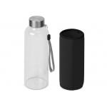 Бутылка для воды Pure c чехлом, 420 мл, черный, фото 2