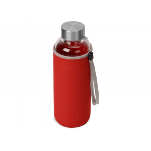 Бутылка для воды Pure c чехлом, 420 мл, красный - купить оптом