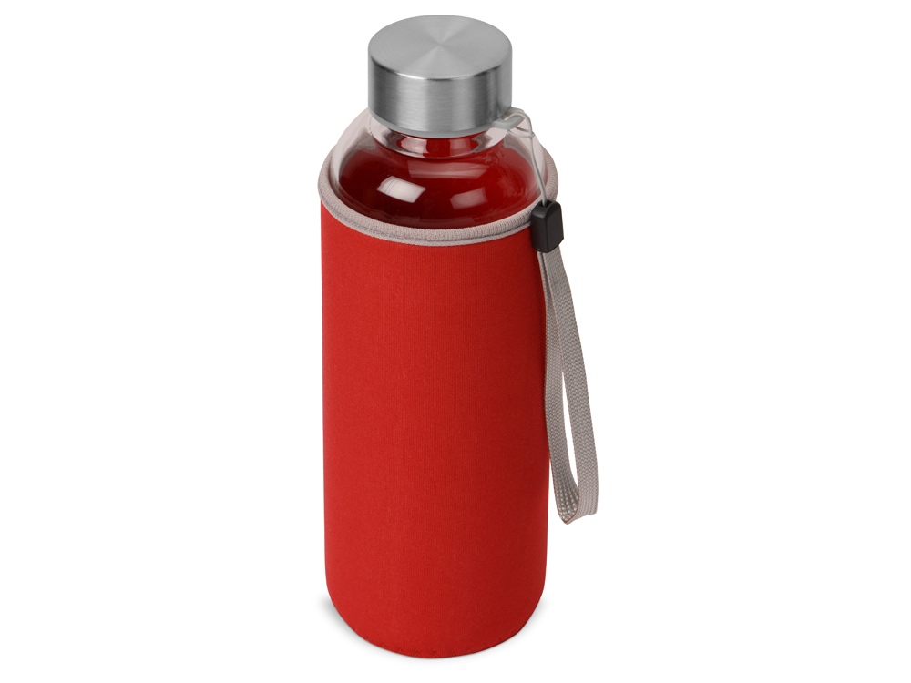 Бутылка для воды Pure c чехлом, 420 мл, красный - купить оптом