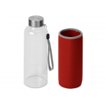 Бутылка для воды Pure c чехлом, 420 мл, красный, фото 2