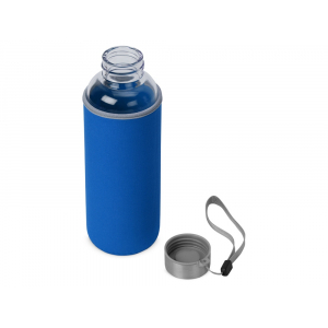 Бутылка для воды Pure c чехлом, 420 мл, синий - купить оптом