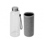 Бутылка для воды Pure c чехлом, 420 мл, серый, фото 2