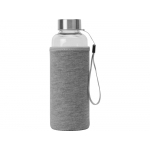 Бутылка для воды Pure c чехлом, 420 мл, серый, фото 3