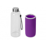 Бутылка для воды Pure c чехлом, 420 мл, фиолетовый, фото 2