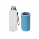 Бутылка для воды Pure c чехлом, 420 мл, голубой, фото 2