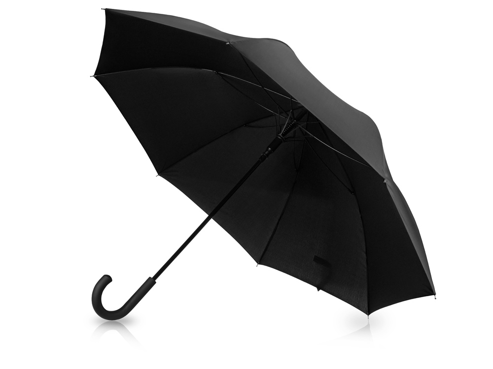 Зонт-трость Lunker с большим куполом (d120 см), черный - купить оптом