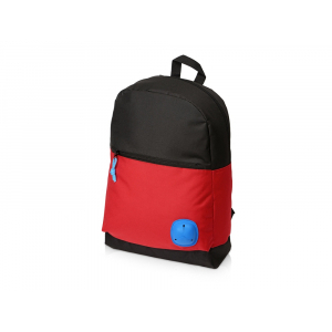 Рюкзак Chap с люверсом из полиэстера (600D), черный/красный - купить оптом