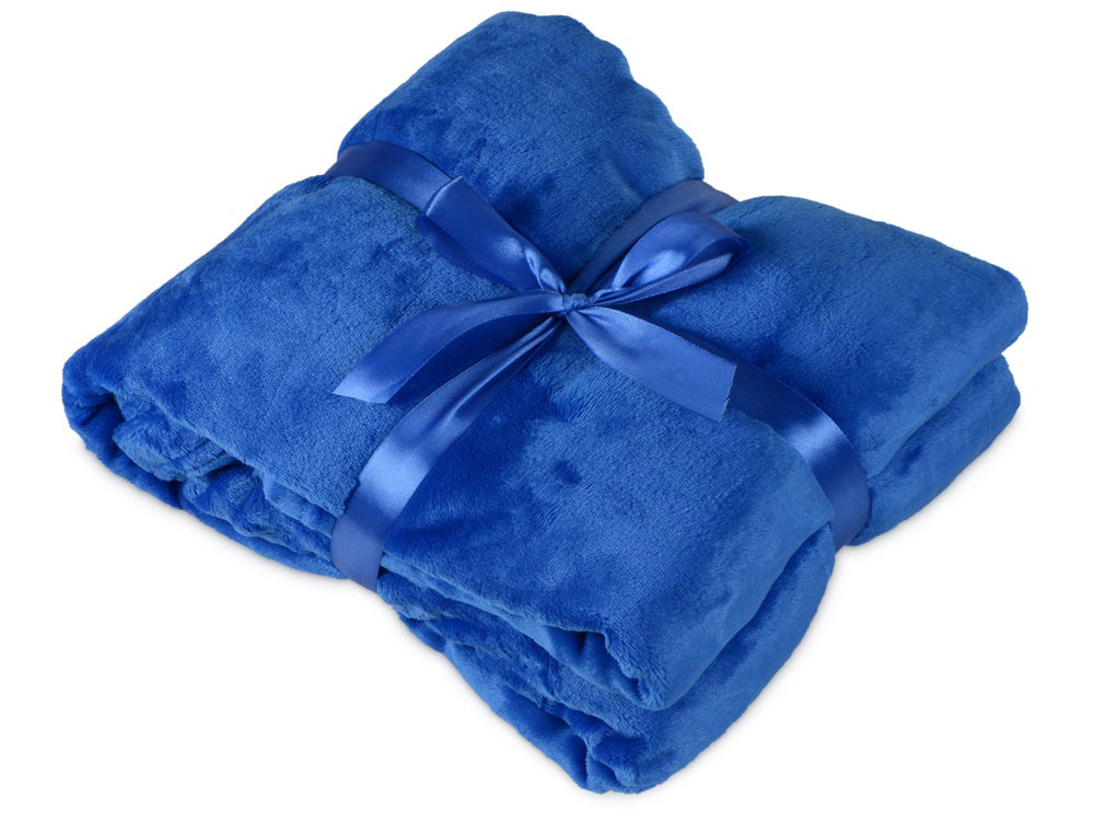 Подарочный набор с пледом, термокружкой Dreamy hygge, синий, плед- синий, термокружка- синий/черный - купить оптом